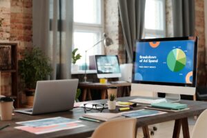 Infographic comparing key features of Facebook Ads and Google Ads for small businesses in the UAE