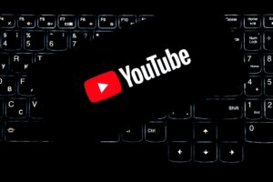 Graphic depicting a business growth chart with YouTube logos and SEO elements, symbolizing 'YouTube SEO for Business Growth' for newly open businesses.